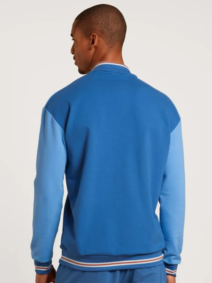 CALIDA Sweatshirts and Jackets Jacket Indian Blue 8211 Men
