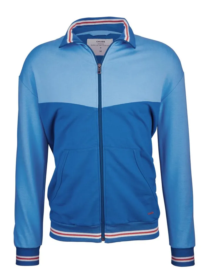 CALIDA Sweatshirts and Jackets Jacket Indian Blue 8211 Men