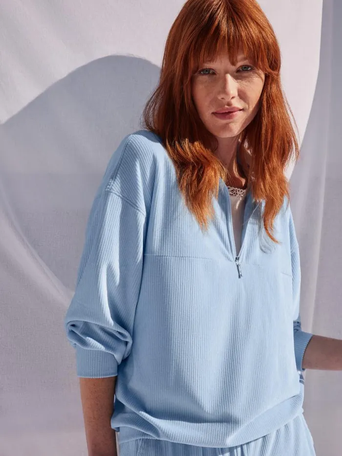 CALIDA Sweatshirts and Jackets Pullover Cerulean Blue 8211 Women