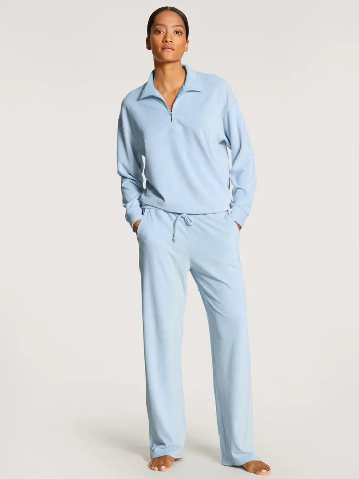CALIDA Sweatshirts and Jackets Pullover Cerulean Blue 8211 Women