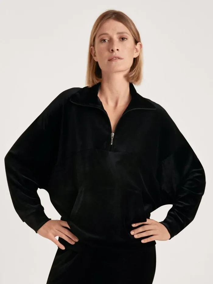 CALIDA Sweatshirts and Jackets Sweater Longsleeve Schwarz 8211 Women