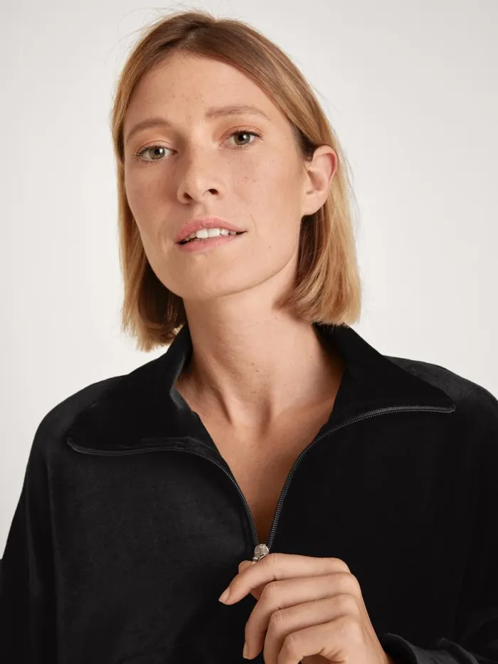 CALIDA Sweatshirts and Jackets Sweater Longsleeve Schwarz 8211 Women