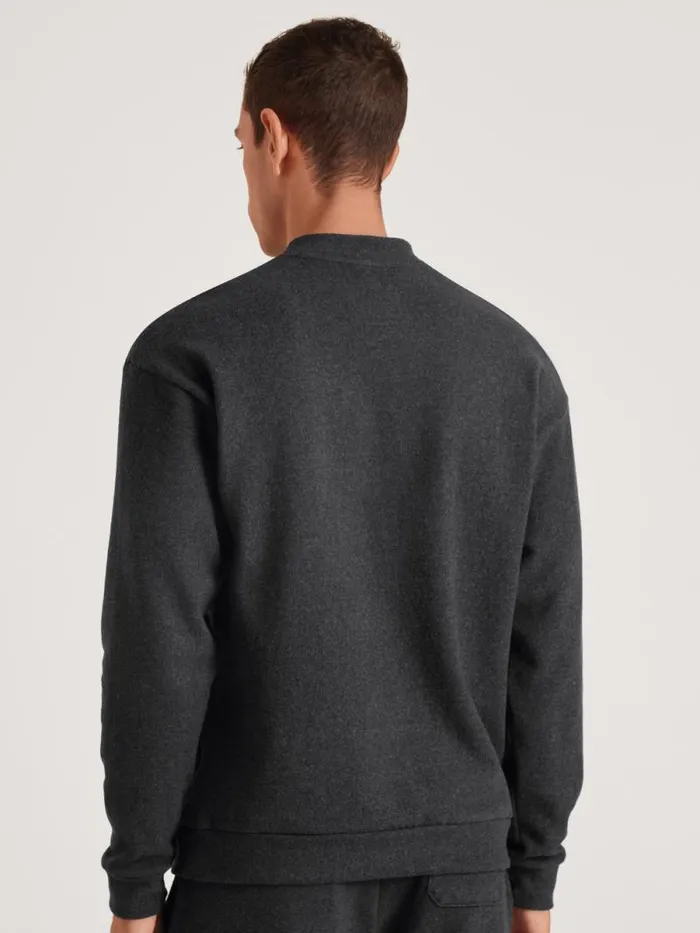 CALIDA Sweatshirts and Jackets Sweatshirt Anthrazit Mel 8211 Men