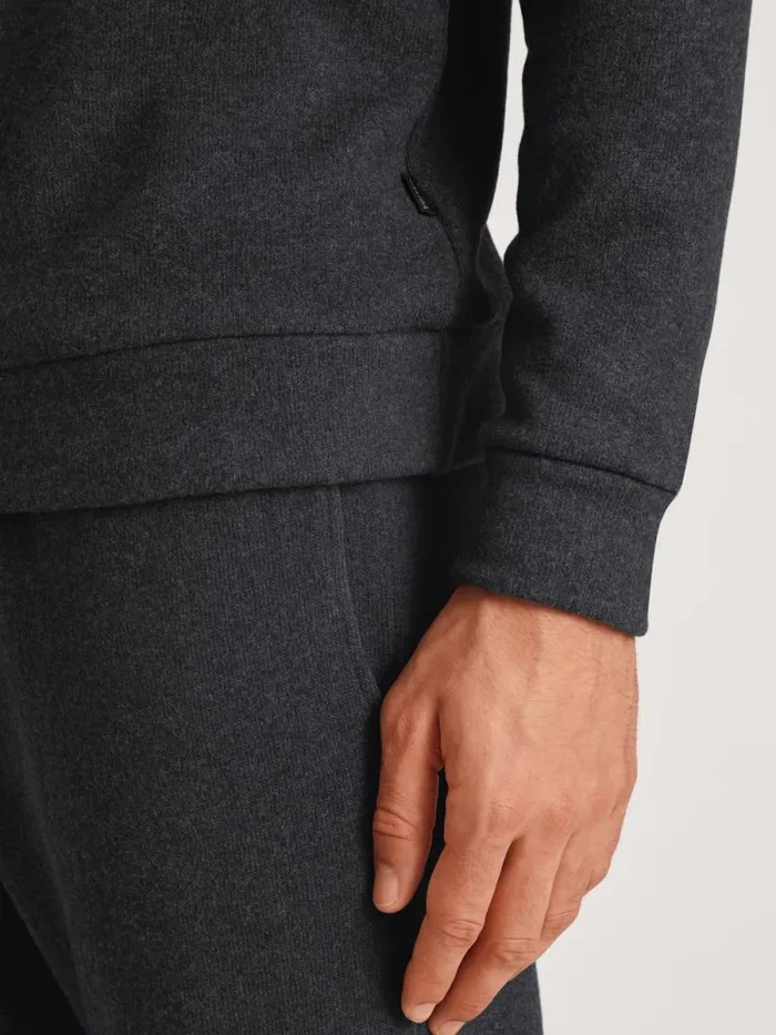 CALIDA Sweatshirts and Jackets Sweatshirt Anthrazit Mel 8211 Men