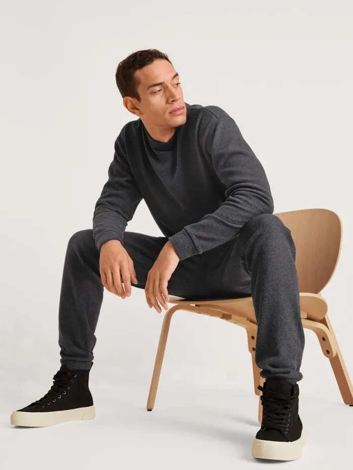 CALIDA Sweatshirts and Jackets Sweatshirt Anthrazit Mel 8211 Men