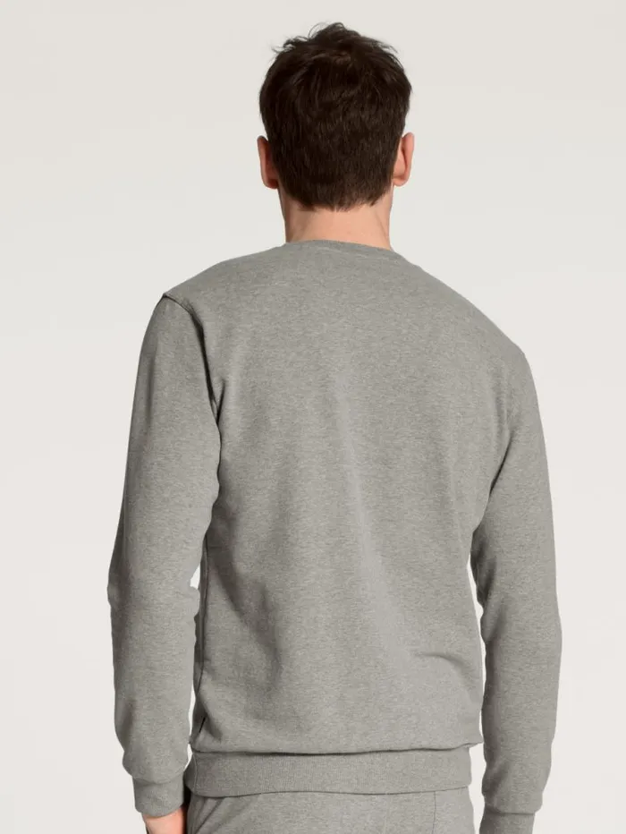 CALIDA Sweatshirts and Jackets Sweatshirt Carbon Mel 8211 Men
