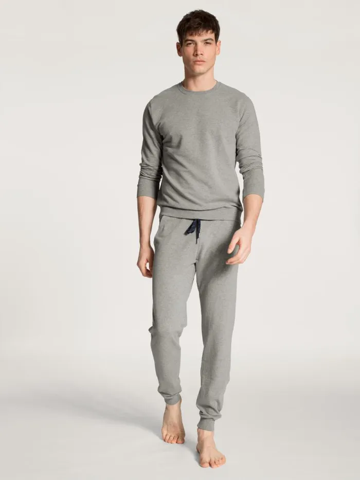 CALIDA Sweatshirts and Jackets Sweatshirt Carbon Mel 8211 Men