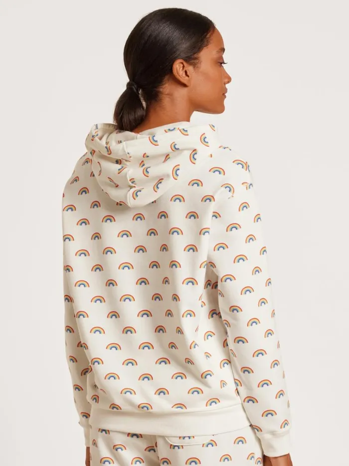 CALIDA Sweatshirts and Jackets Sweatshirt With Hood Star White 8211 Women