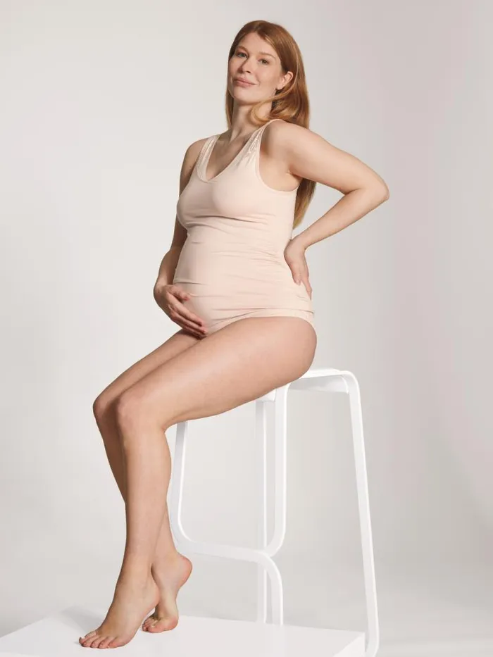 CALIDA Tops Maternity Singlet Cradle To Cradle Certified Lace Parfait Pink 8211 Women