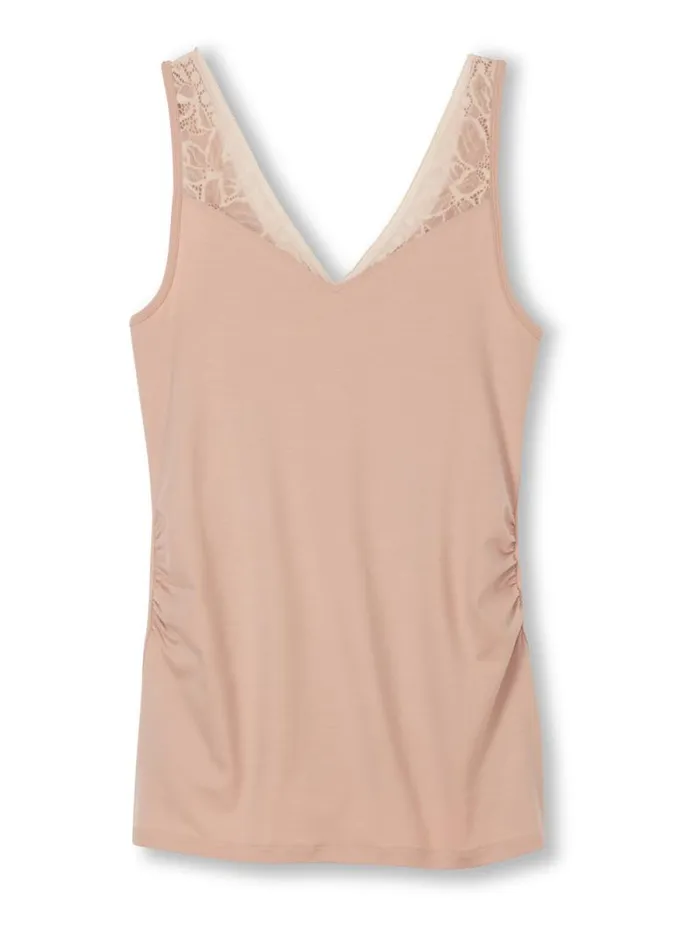 CALIDA Tops Maternity Singlet Cradle To Cradle Certified Lace Parfait Pink 8211 Women