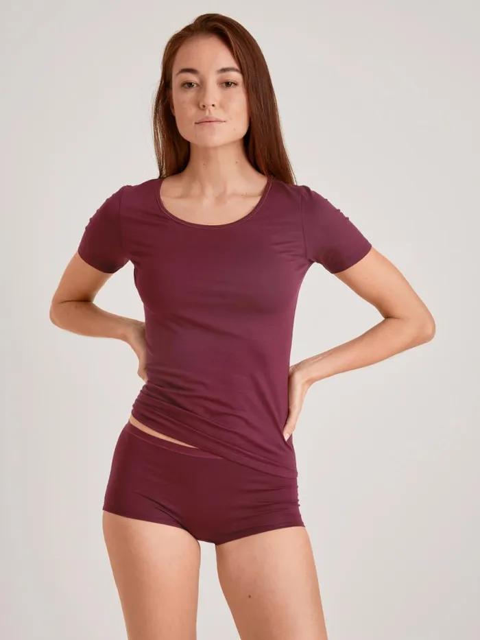 CALIDA Tops Shirt Shortsleeve English Red 8211 Women