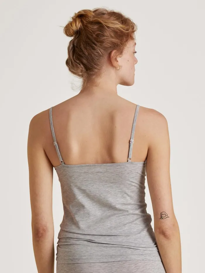 CALIDA Tops Spaghetti Top Grey Melange 8211 Women