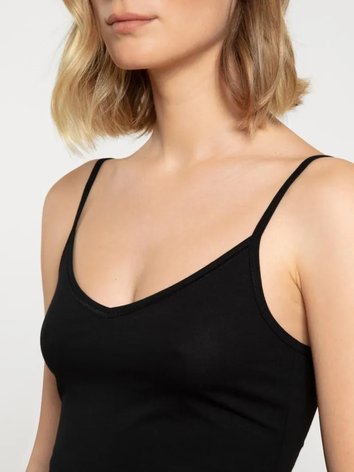 CALIDA Tops Spaghetti Top Pack Of 2 Schwarz 8211 Women