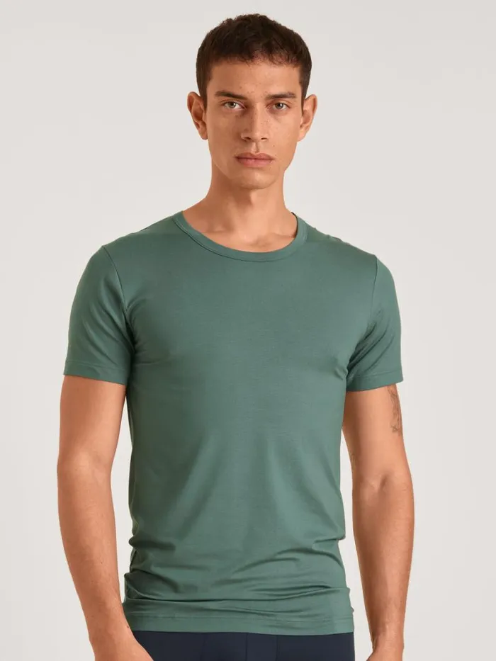 CALIDA Undershirts Shirt Short Sleeve Dark Glen 8211 Men