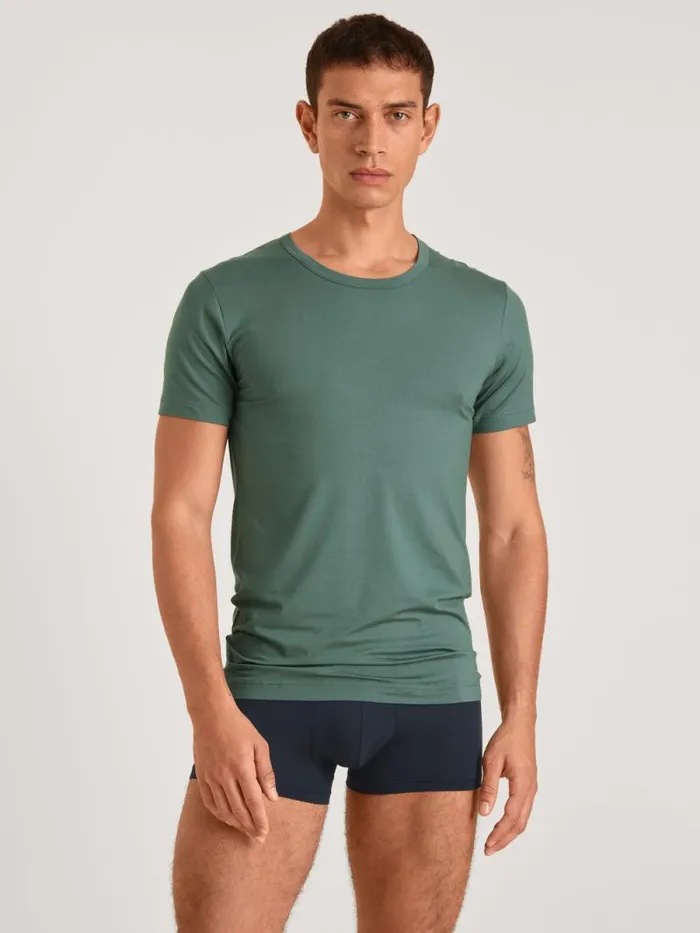 CALIDA Undershirts Shirt Short Sleeve Dark Glen 8211 Men