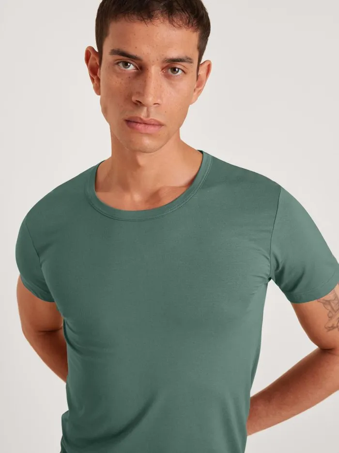 CALIDA Undershirts Shirt Short Sleeve Dark Glen 8211 Men