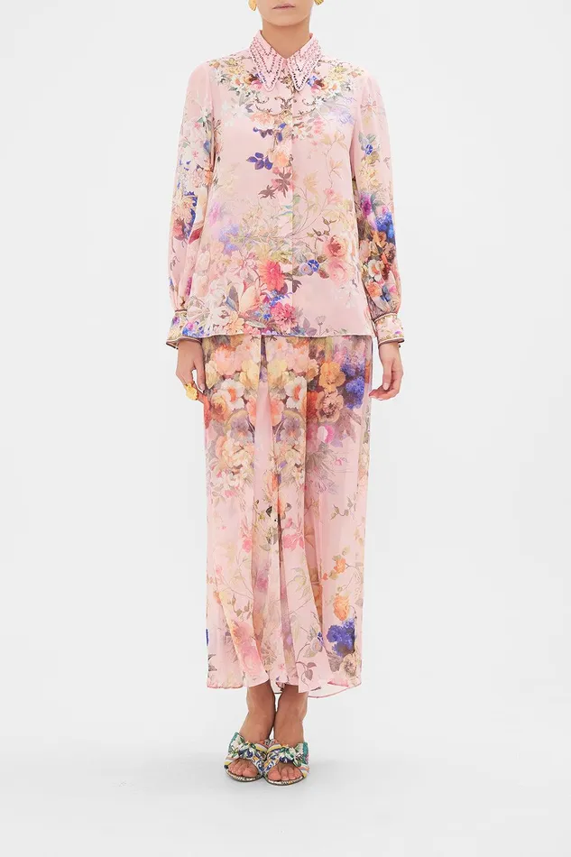 Camilla Blouses and Shirts Curved Collar Blouse Letters From The Pink Room 8211 Womens