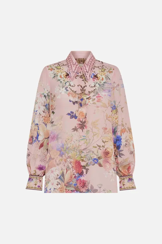 Camilla Blouses and Shirts Curved Collar Blouse Letters From The Pink Room 8211 Womens Camilla Blouses and Shirts Curved Collar Blouse Letters From The Pink Room 8211 Womens