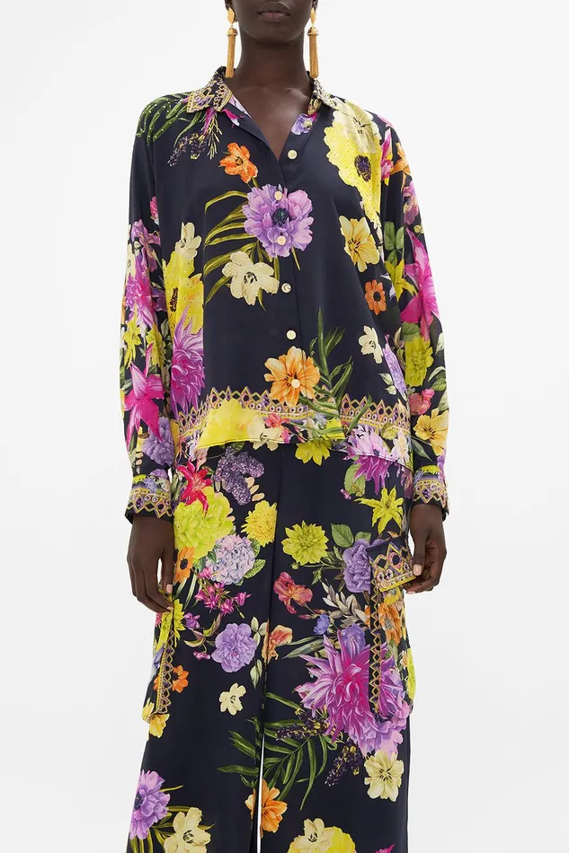 Camilla Blouses and Shirts Curved Hem Shirt Peace Be With You 8211 Womens