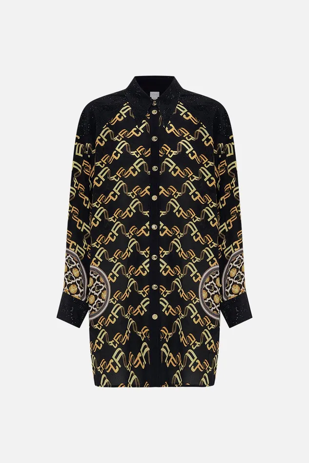 Camilla Blouses and Shirts Long Line Shirt With Yoke And Button Detail Tether Me Not 8211 Womens Camilla Blouses and Shirts Long Line Shirt With Yoke And Button Detail Tether Me Not 8211 Womens