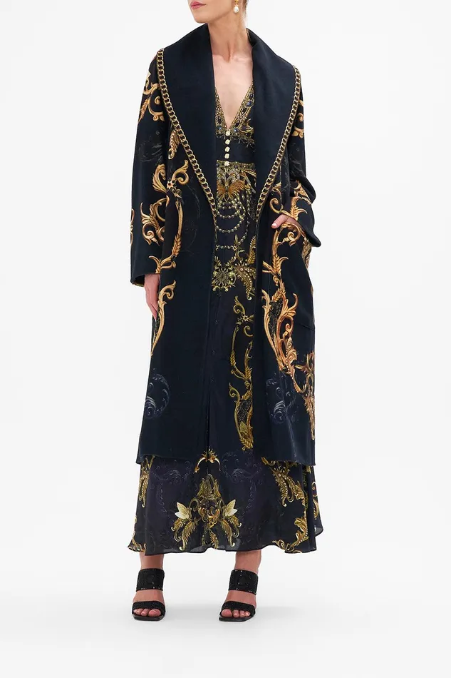 Camilla Jackets Shawl Collar Coat Moonlight Melodies 8211 Womens