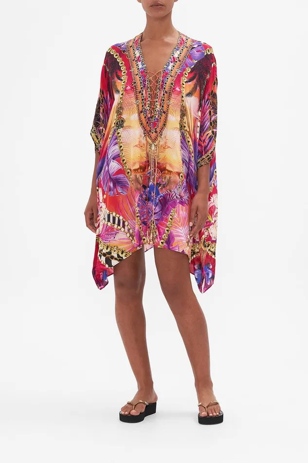 Camilla Kaftans Short Lace Up Kaftan Wild Loving 8211 Womens