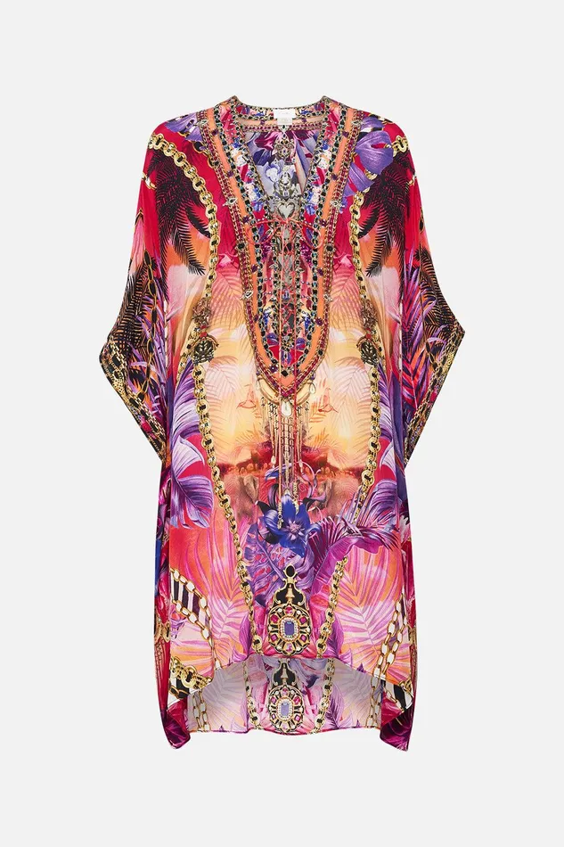 Camilla Kaftans Short Lace Up Kaftan Wild Loving 8211 Womens Camilla Kaftans Short Lace Up Kaftan Wild Loving 8211 Womens
