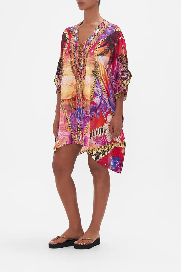 Camilla Kaftans Short Lace Up Kaftan Wild Loving 8211 Womens Camilla Kaftans Short Lace Up Kaftan Wild Loving 8211 Womens