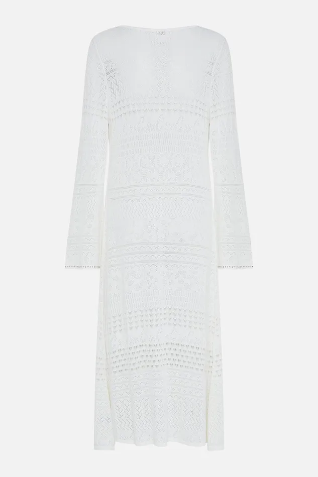 Camilla Kimonos Flared Sleeve Pointelle Knit Layer Sea Charm 8211 Womens Camilla Kimonos Flared Sleeve Pointelle Knit Layer Sea Charm 8211 Womens