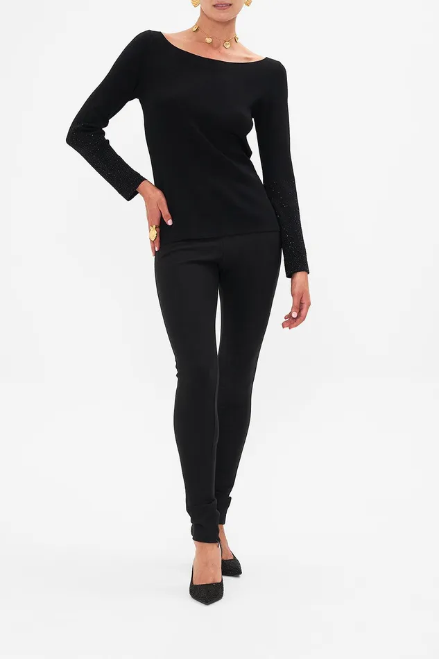Camilla Knitwear Boat Neck Knit With Detachable Feathers Florence Field Day 8211 Womens Camilla Knitwear Boat Neck Knit With Detachable Feathers Florence Field Day 8211 Womens