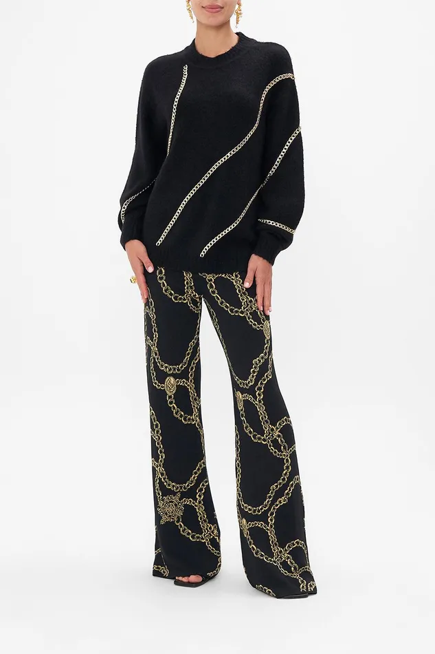 Camilla Knitwear Crew Neck Full Sleeve Jumper With Chains Tether Me Not 8211 Womens Camilla Knitwear Crew Neck Full Sleeve Jumper With Chains Tether Me Not 8211 Womens