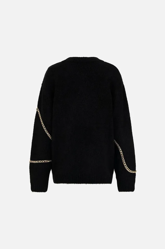Camilla Knitwear Crew Neck Full Sleeve Jumper With Chains Tether Me Not 8211 Womens Camilla Knitwear Crew Neck Full Sleeve Jumper With Chains Tether Me Not 8211 Womens