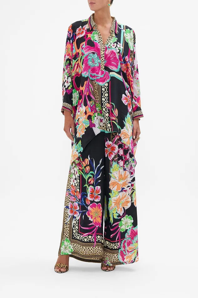 Camilla Long Sleeve Tops Button Up Top With Draped Back Printed Prima Vera 8211 Womens Camilla Long Sleeve Tops Button Up Top With Draped Back Printed Prima Vera 8211 Womens