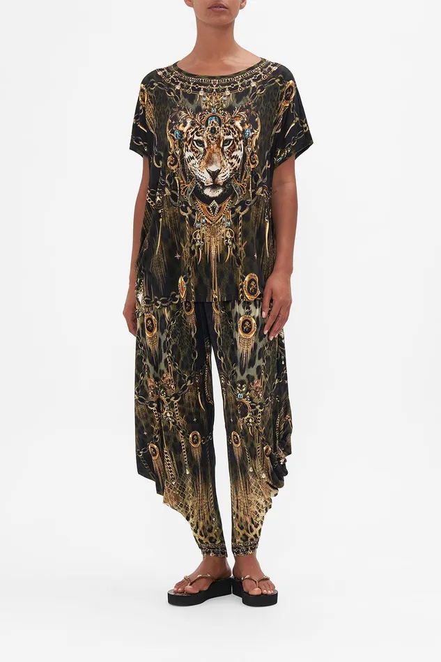 Camilla Loungewear Loose Fit Round Neck Tee 8211 All Over Print Lions Mane 8211 Womens Camilla Loungewear Loose Fit Round Neck Tee 8211 All Over Print Lions Mane 8211 Womens