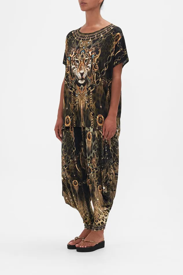 Camilla Loungewear Loose Fit Round Neck Tee 8211 All Over Print Lions Mane 8211 Womens Camilla Loungewear Loose Fit Round Neck Tee 8211 All Over Print Lions Mane 8211 Womens