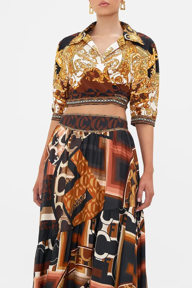 Camilla Matching Sets Cropped Top With Tie Front Feeling Fresco 8211 Womens Camilla Matching Sets Cropped Top With Tie Front Feeling Fresco 8211 Womens