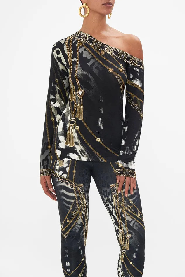 Camilla Matching Sets Off Shoulder Jersey Top Untamed Royalty 8211 Womens Camilla Matching Sets Off Shoulder Jersey Top Untamed Royalty 8211 Womens