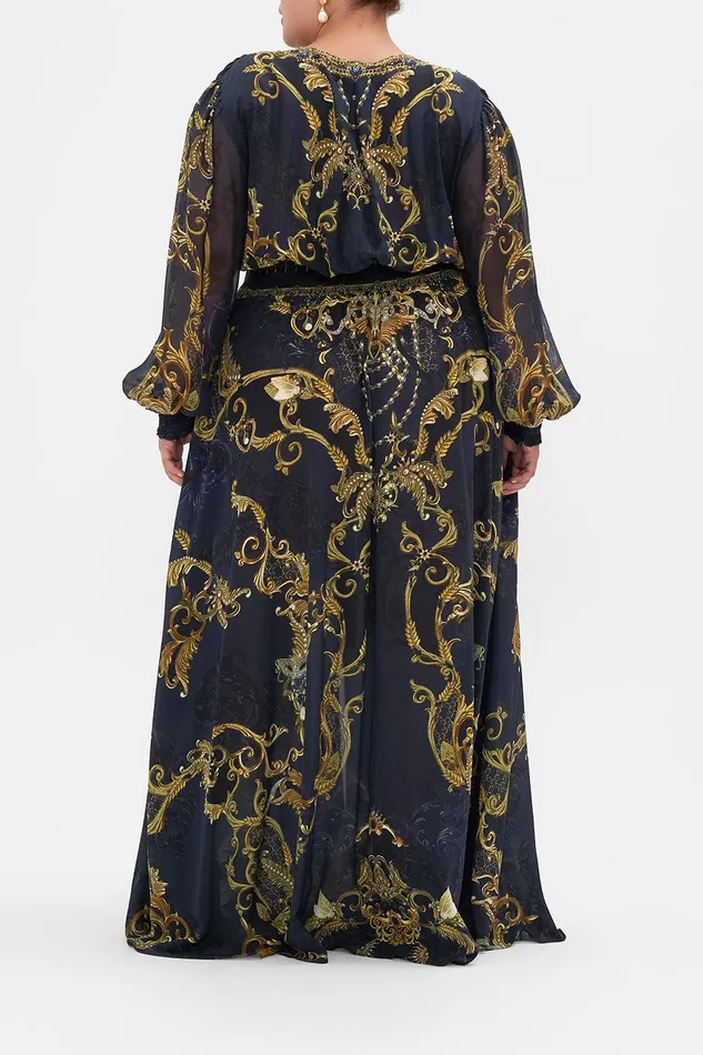 Camilla Maxi Dresses Button Dress With Shaped Waistband Moonlight Melodies 8211 Womens Camilla Maxi Dresses Button Dress With Shaped Waistband Moonlight Melodies 8211 Womens