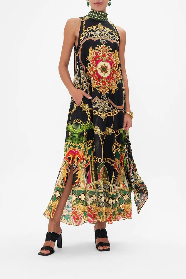 Camilla Maxi Dresses High Neck Dress With Back Neck Tie Jealousy And Jewels 8211 Womens Camilla Maxi Dresses High Neck Dress With Back Neck Tie Jealousy And Jewels 8211 Womens