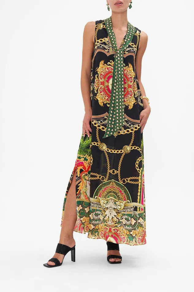 Camilla Maxi Dresses High Neck Dress With Back Neck Tie Jealousy And Jewels 8211 Womens Camilla Maxi Dresses High Neck Dress With Back Neck Tie Jealousy And Jewels 8211 Womens