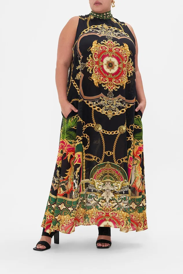 Camilla Maxi Dresses High Neck Dress With Back Neck Tie Jealousy And Jewels 8211 Womens Camilla Maxi Dresses High Neck Dress With Back Neck Tie Jealousy And Jewels 8211 Womens