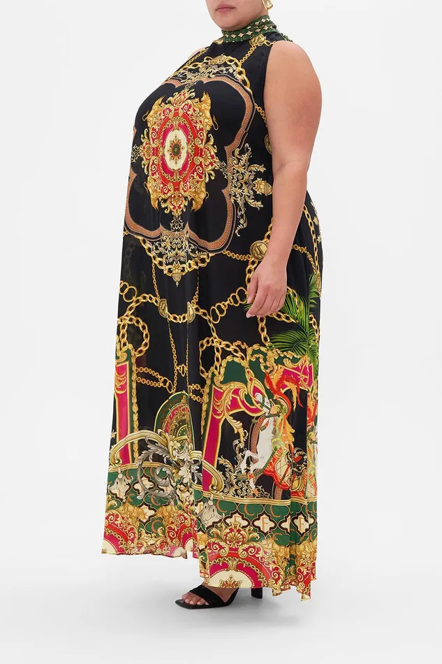 Camilla Maxi Dresses High Neck Dress With Back Neck Tie Jealousy And Jewels 8211 Womens Camilla Maxi Dresses High Neck Dress With Back Neck Tie Jealousy And Jewels 8211 Womens