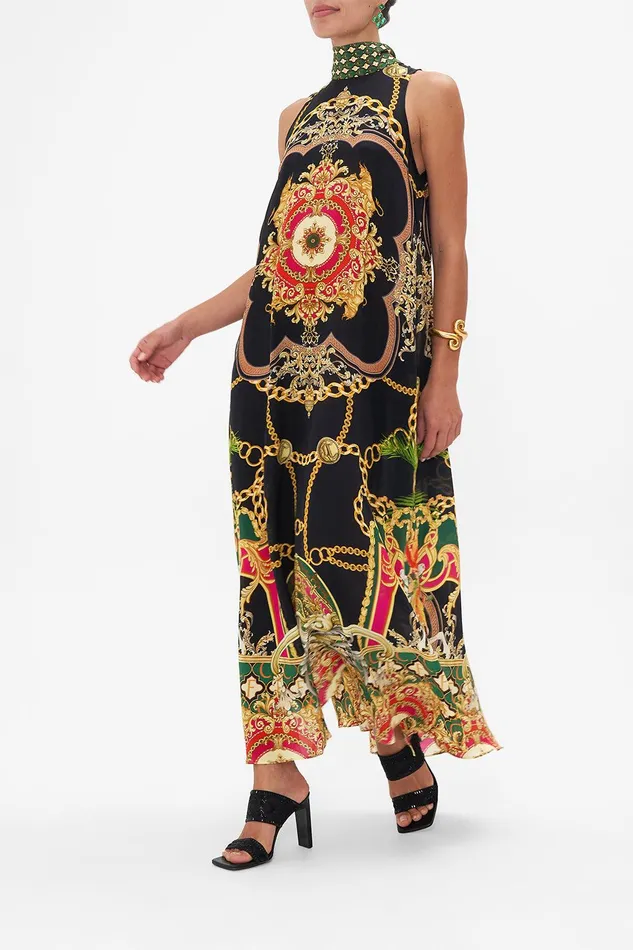 Camilla Maxi Dresses High Neck Dress With Back Neck Tie Jealousy And Jewels 8211 Womens Camilla Maxi Dresses High Neck Dress With Back Neck Tie Jealousy And Jewels 8211 Womens