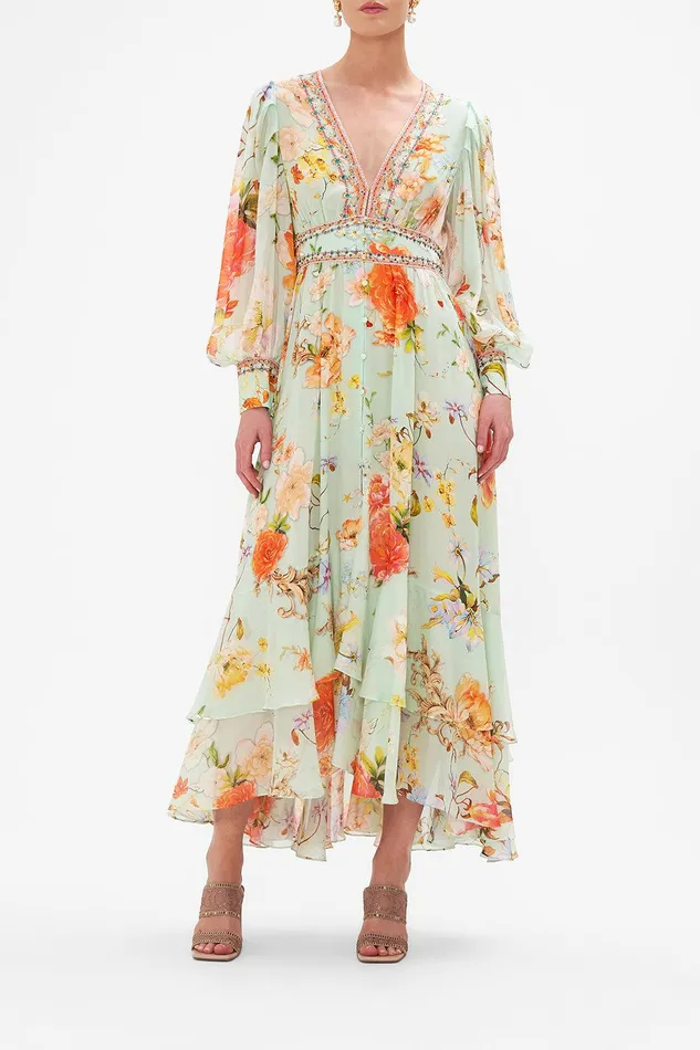 Camilla Maxi Dresses Long Button Front Dress Talk The Walk 8211 Womens