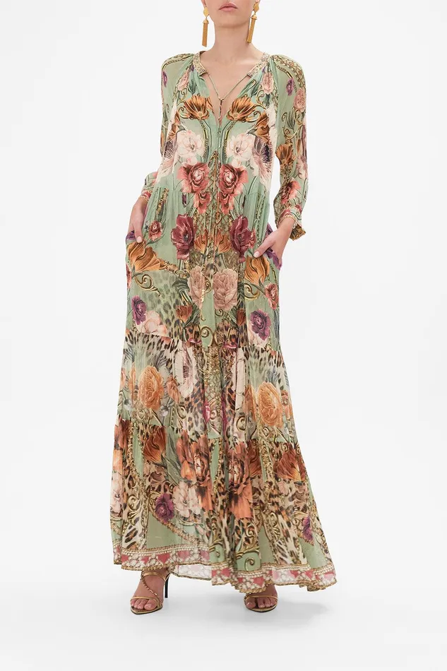 Camilla Maxi Dresses Long Gathered Panel Dress Grow And Glow 8211 Womens