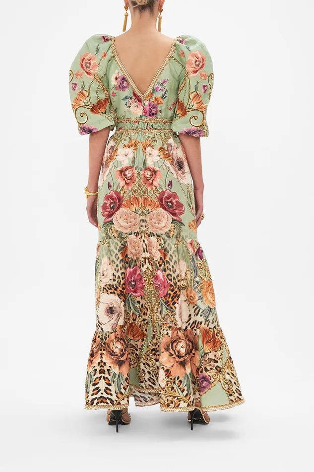 Camilla Maxi Dresses Tiered Puff Sleeve Dress Grow And Glow 8211 Womens Camilla Maxi Dresses Tiered Puff Sleeve Dress Grow And Glow 8211 Womens