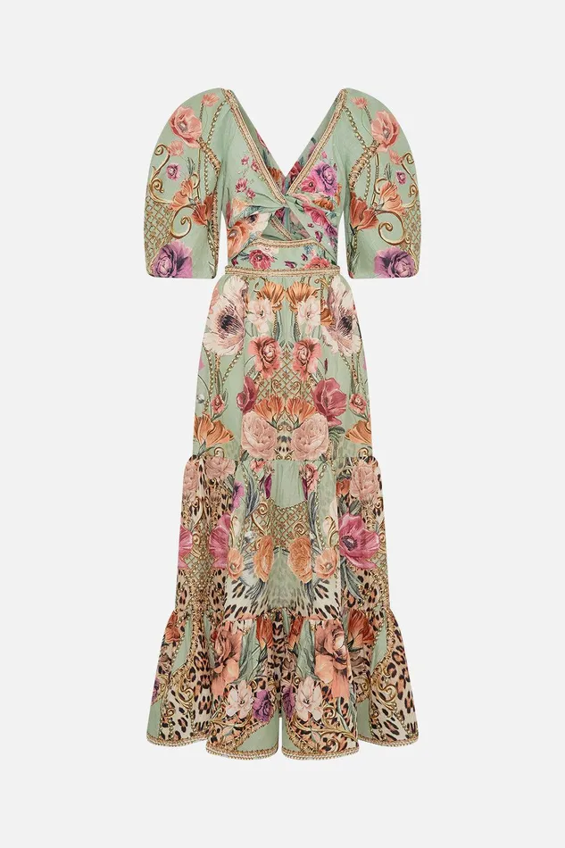 Camilla Maxi Dresses Tiered Puff Sleeve Dress Grow And Glow 8211 Womens Camilla Maxi Dresses Tiered Puff Sleeve Dress Grow And Glow 8211 Womens