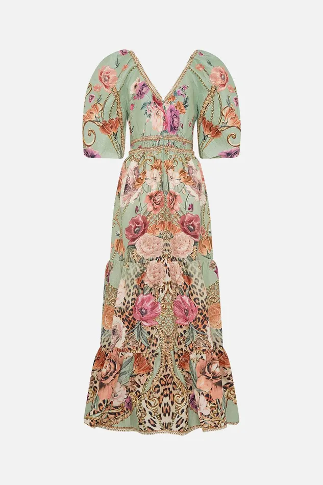 Camilla Maxi Dresses Tiered Puff Sleeve Dress Grow And Glow 8211 Womens Camilla Maxi Dresses Tiered Puff Sleeve Dress Grow And Glow 8211 Womens
