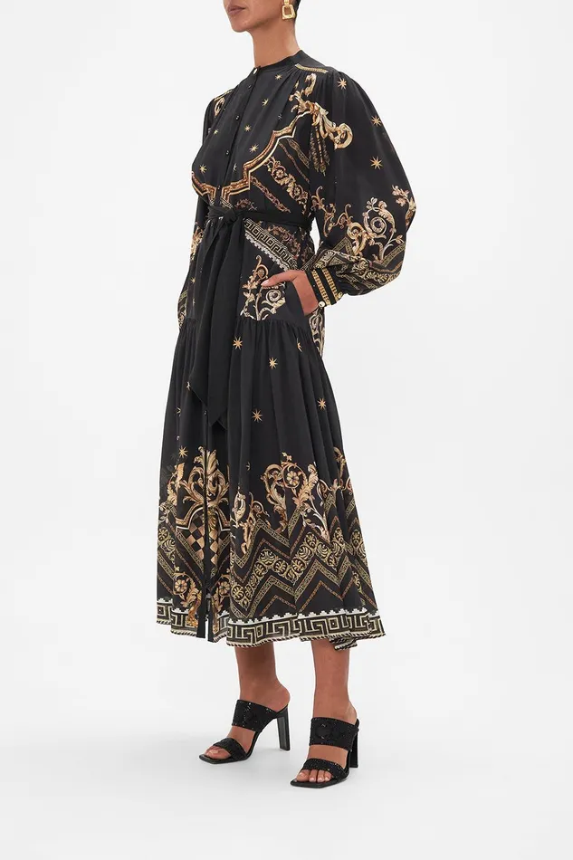 Camilla Midi Dresses Button Through Dress With Yoke Duomo Dynasty 8211 Womens Camilla Midi Dresses Button Through Dress With Yoke Duomo Dynasty 8211 Womens