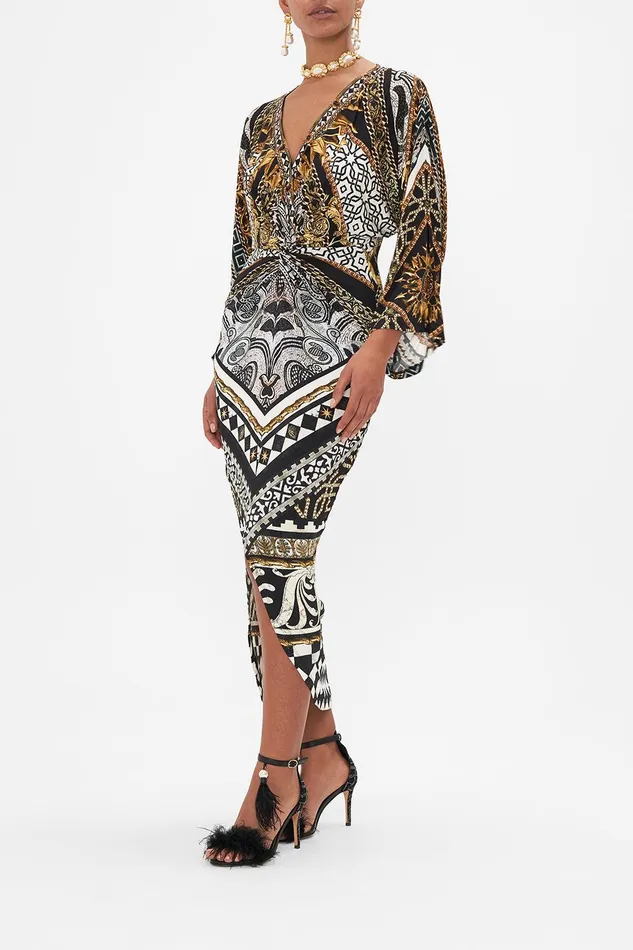 Camilla Midi Dresses Long Split Front Twist Dress Look Up Tesoro 8211 Womens Camilla Midi Dresses Long Split Front Twist Dress Look Up Tesoro 8211 Womens
